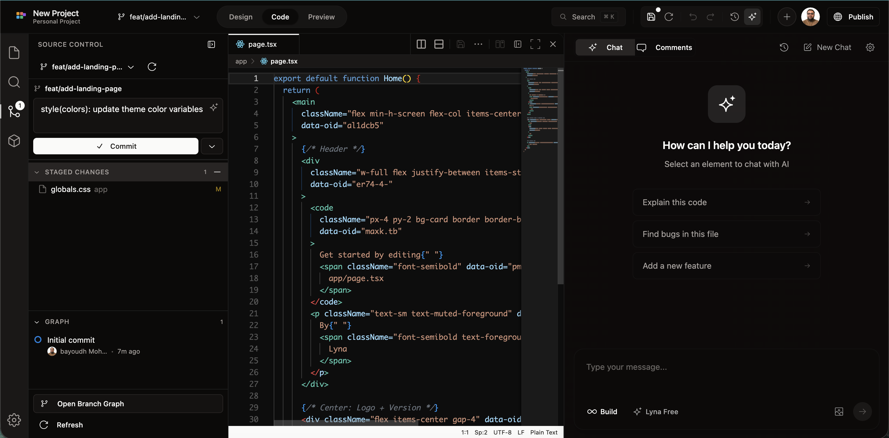 Lyna Editor Screenshot